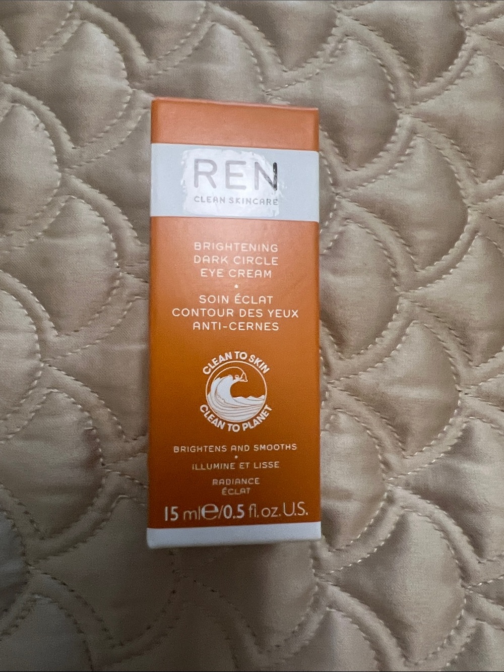 REN Brightening Dark Circle Eye Cream — Orange